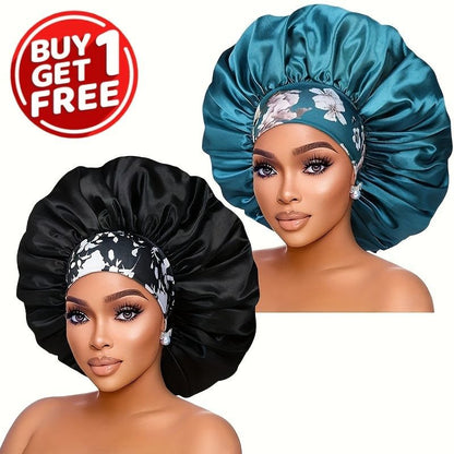 Printed Wide-Brimmed Nightcap